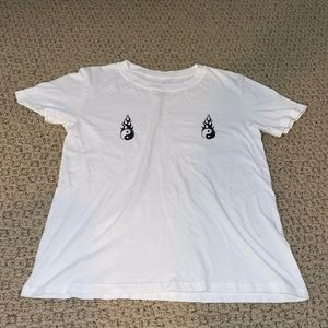 YIN YANG ON FIRE SHIRT